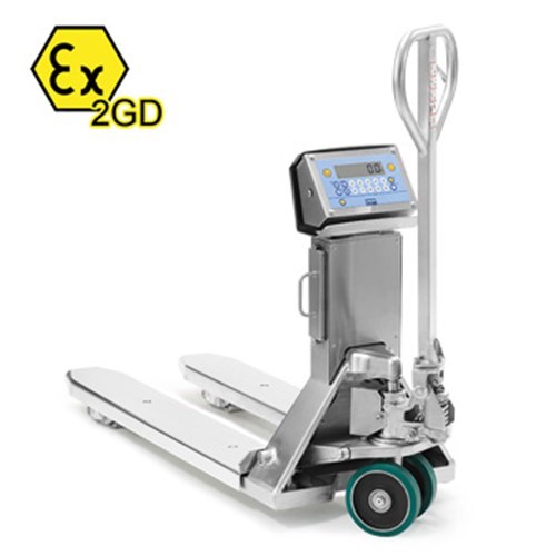 TRANSPALETTE PESEUR ATEX EN ACIER INOX TPWI-PRO EX 2GD ZONE 1/21 ET 2/22